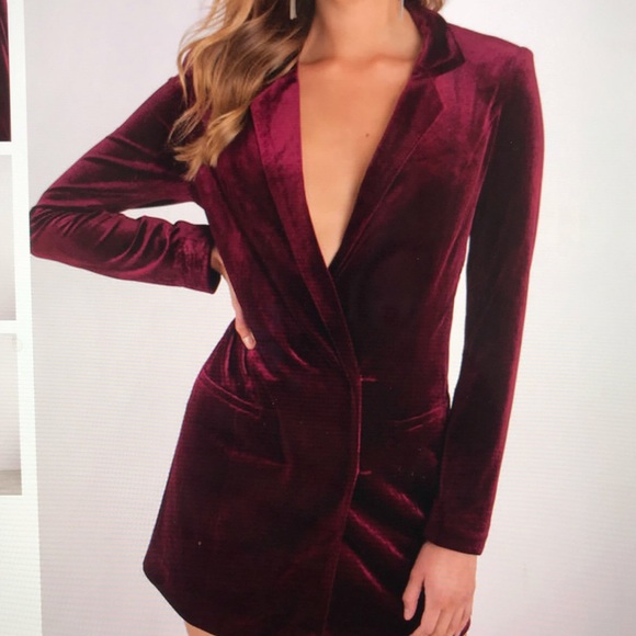 velvet tuxedo dress